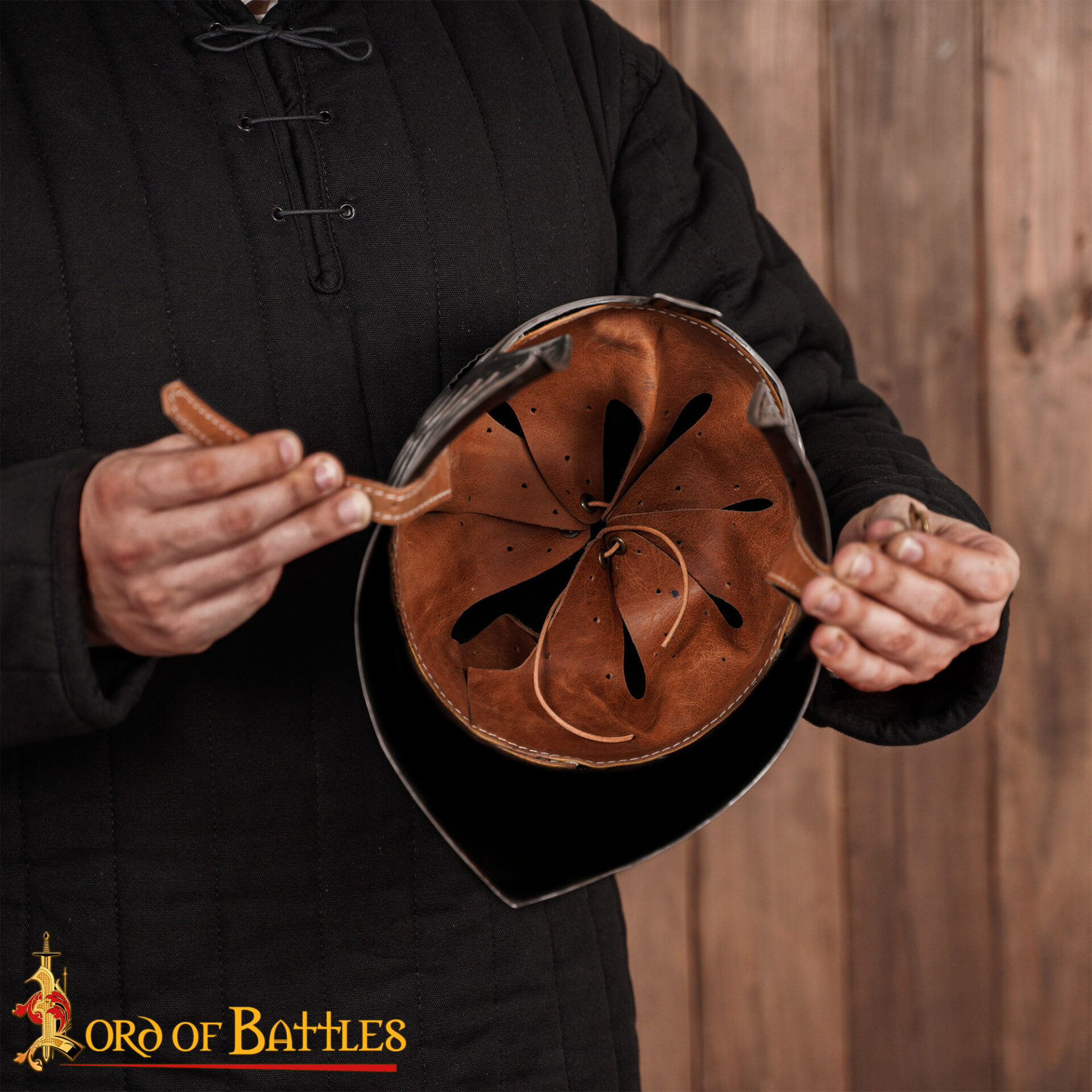 Gondorian Medieval Steel Helmet with Leather Liner 18 Gauge Antique Finish | LOTR Fantasy Replica Armor Faramir's Steel Helmet