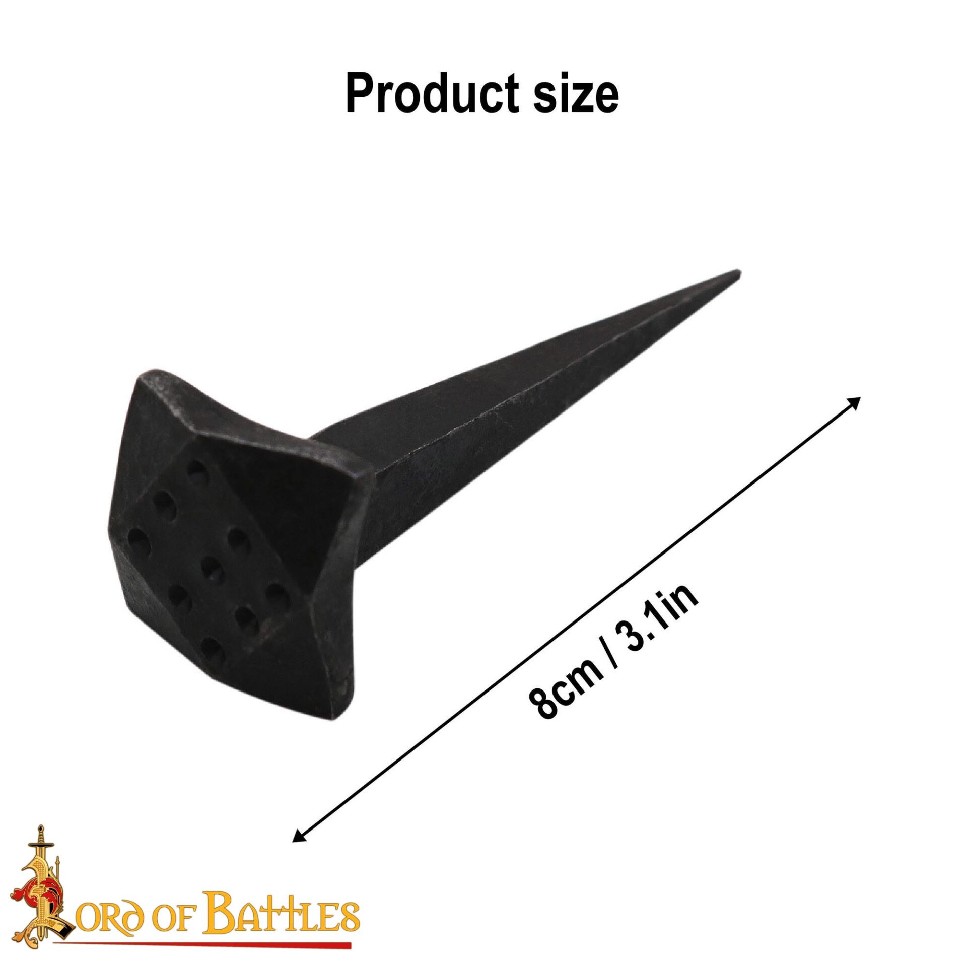 Hand Forged Iron Nails-8327-10pcs 2 Forged Nails