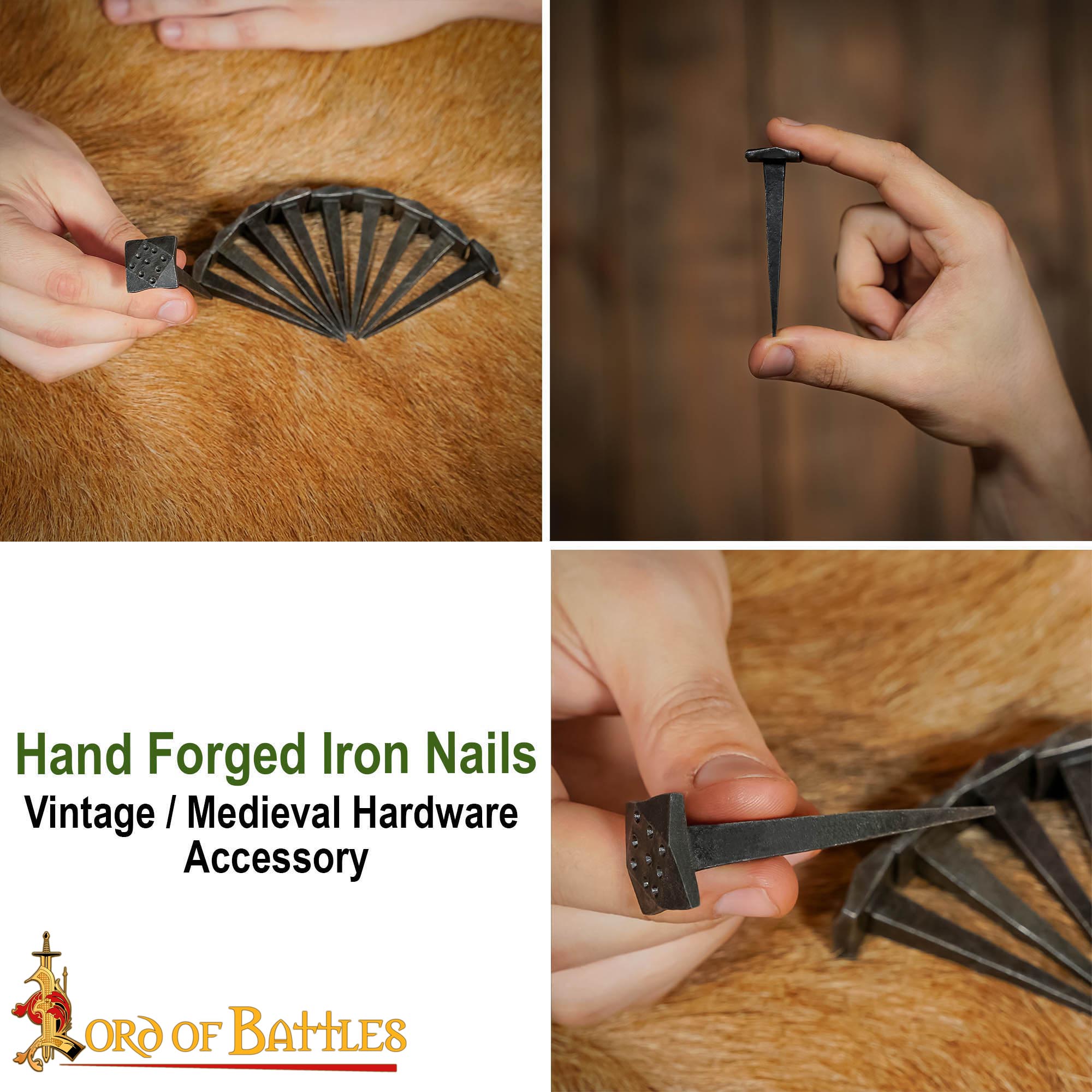 Hand Forged Iron Nails-8327-10pcs 7 Forged Nails