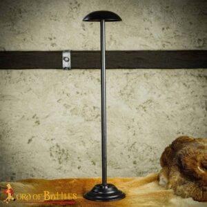Handmade Iron 25″ Tall Helmet Stand for Helmets with or without Aventail