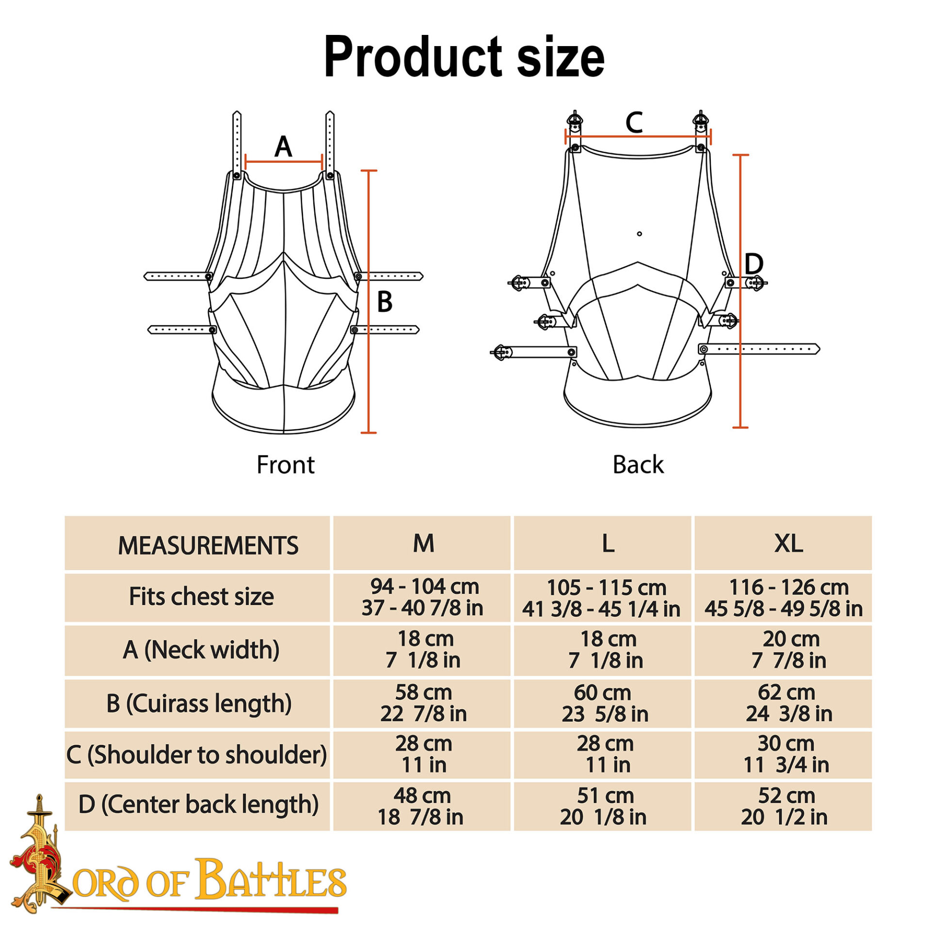 Fluted Steel Cuirass