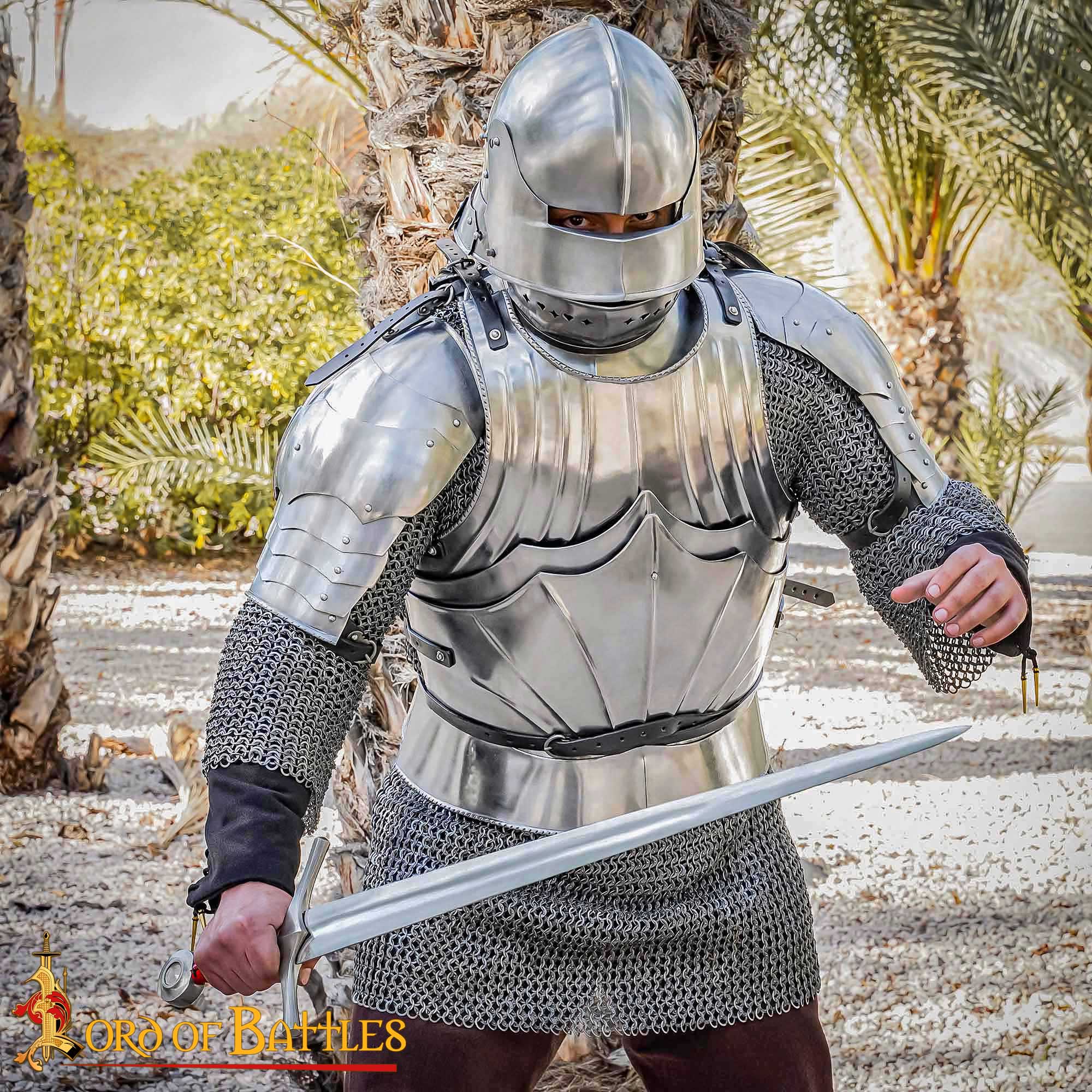 Fluted Steel Cuirass