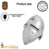 Medieval Barbuta Helmet with Viso-2249 2 Bascinet Helmet