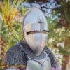 Medieval Barbuta Helmet with Viso-2249 Bascinet Helmet