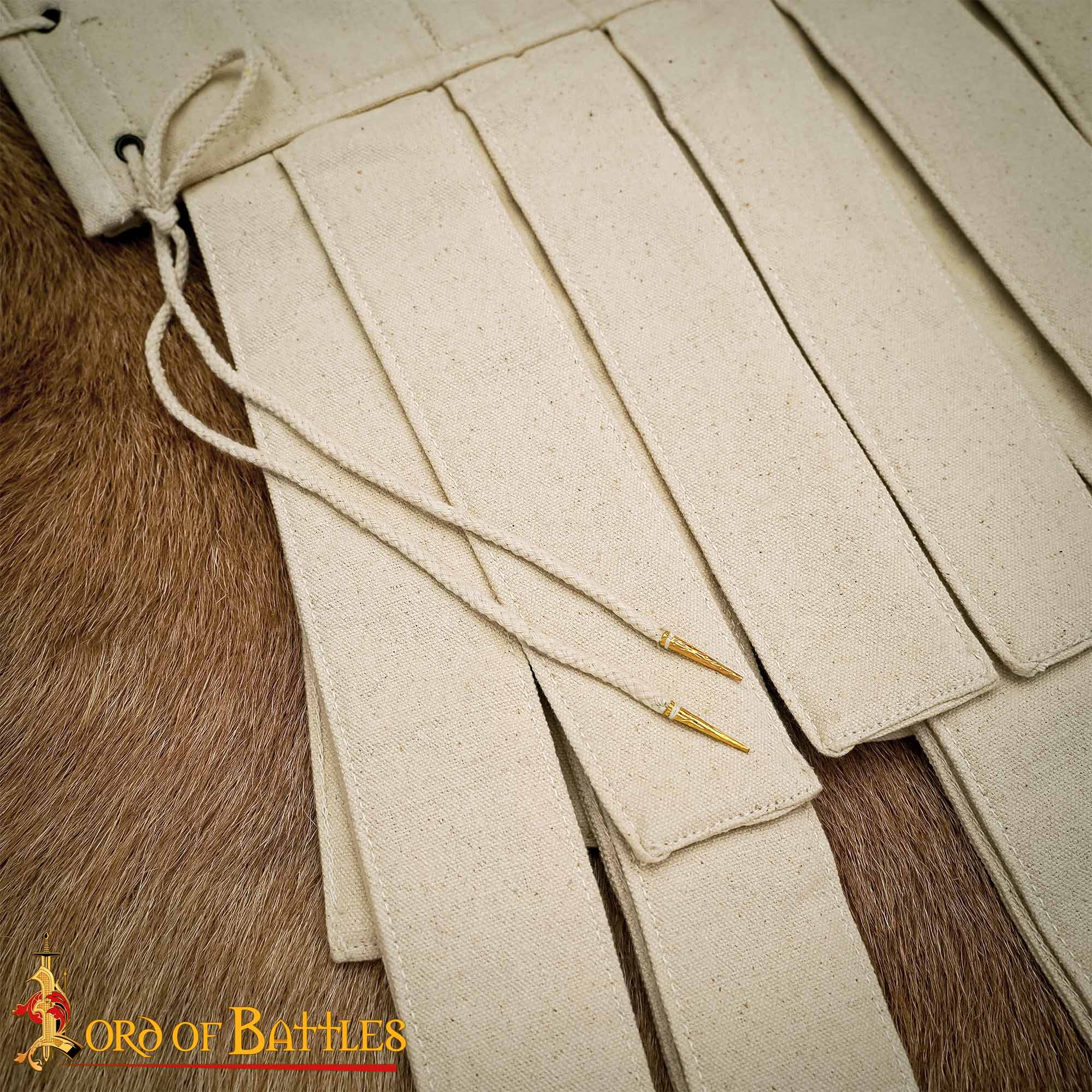 Medieval Clothing-6 Medieval Ornate Pure Solid Brass Aiglets Set of 10