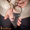 Medieval Dungeon Decorative Key Set of 5 Sturdy Cast Iron - 1390 Medieval Dungeon Key Set