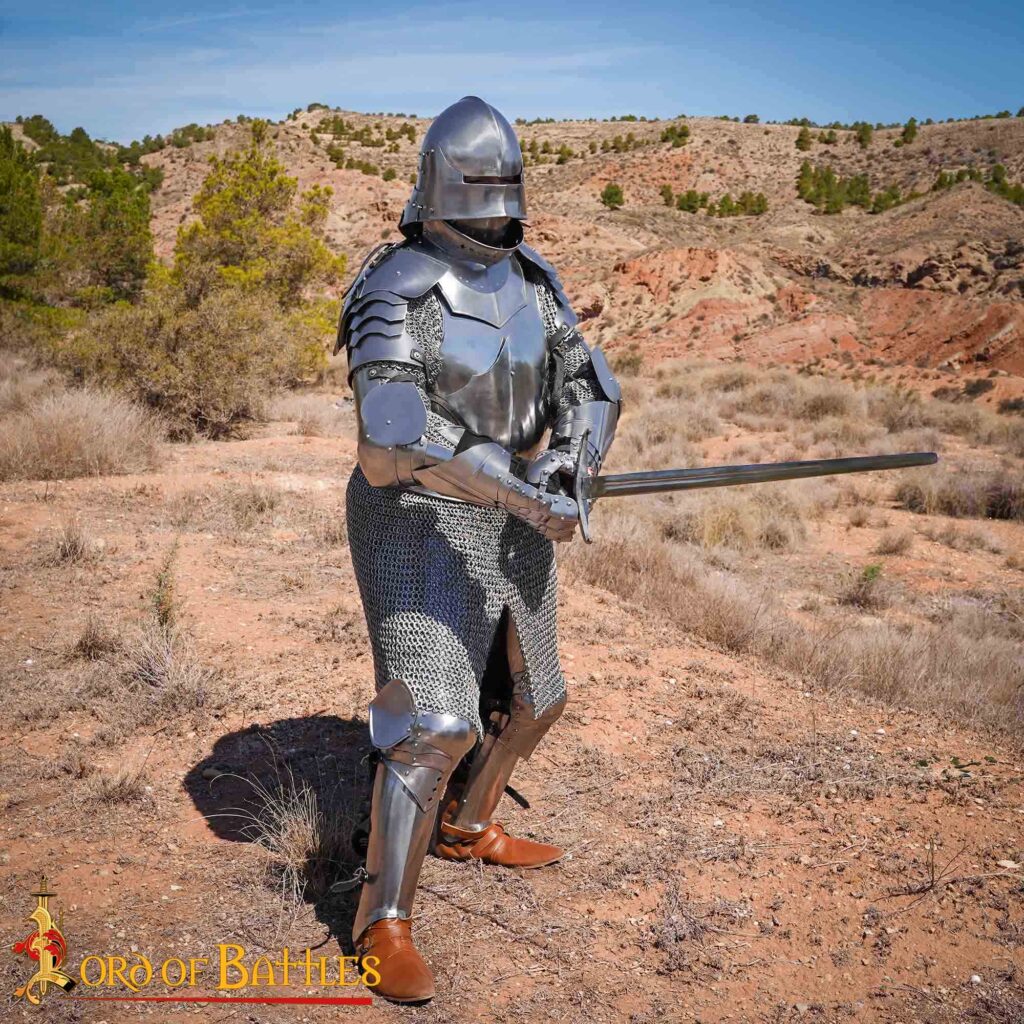 Medieval Gothic Cuirass Breastplate With Leather Straps