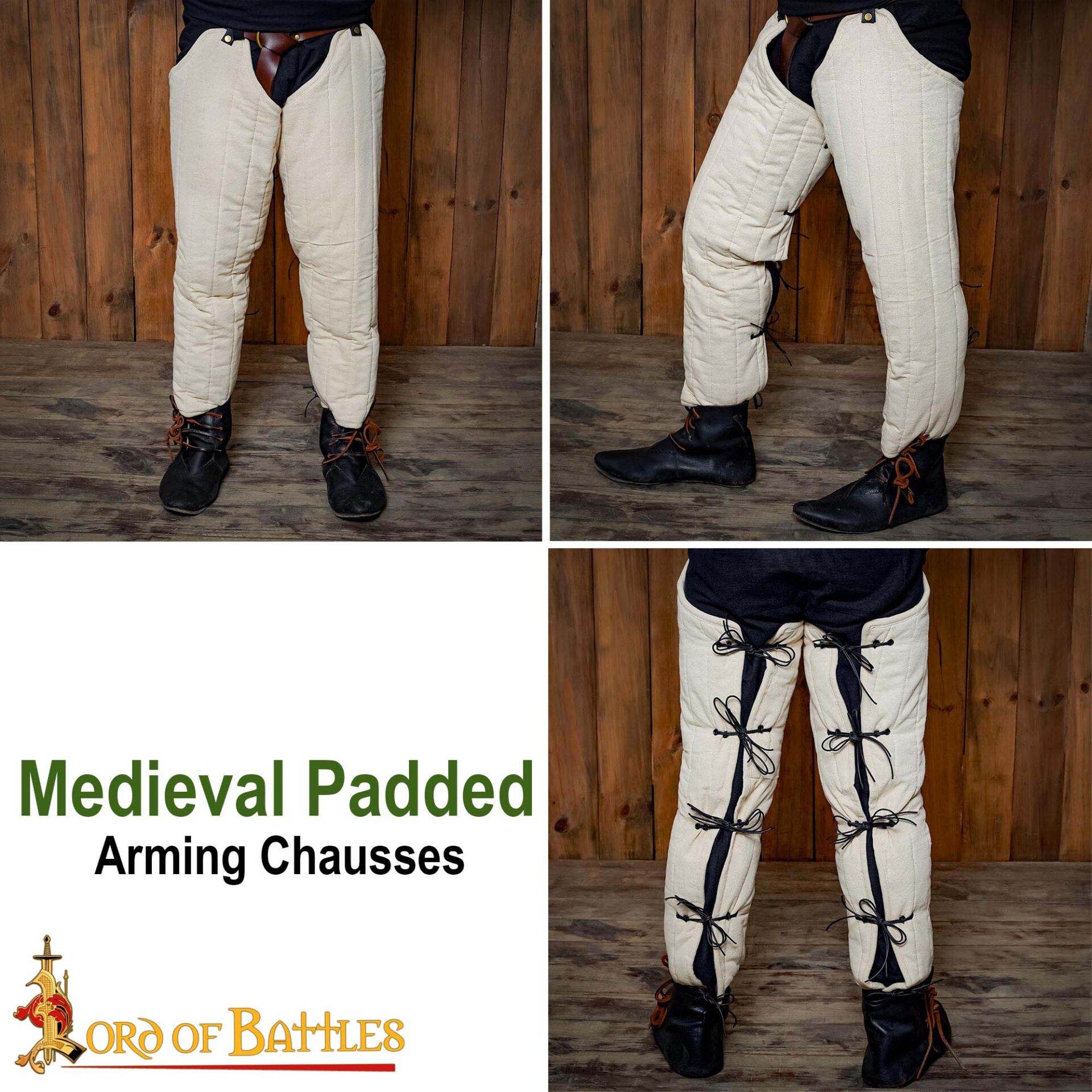 Medieval Padded Chausses-25911E 6 Padded Leggings