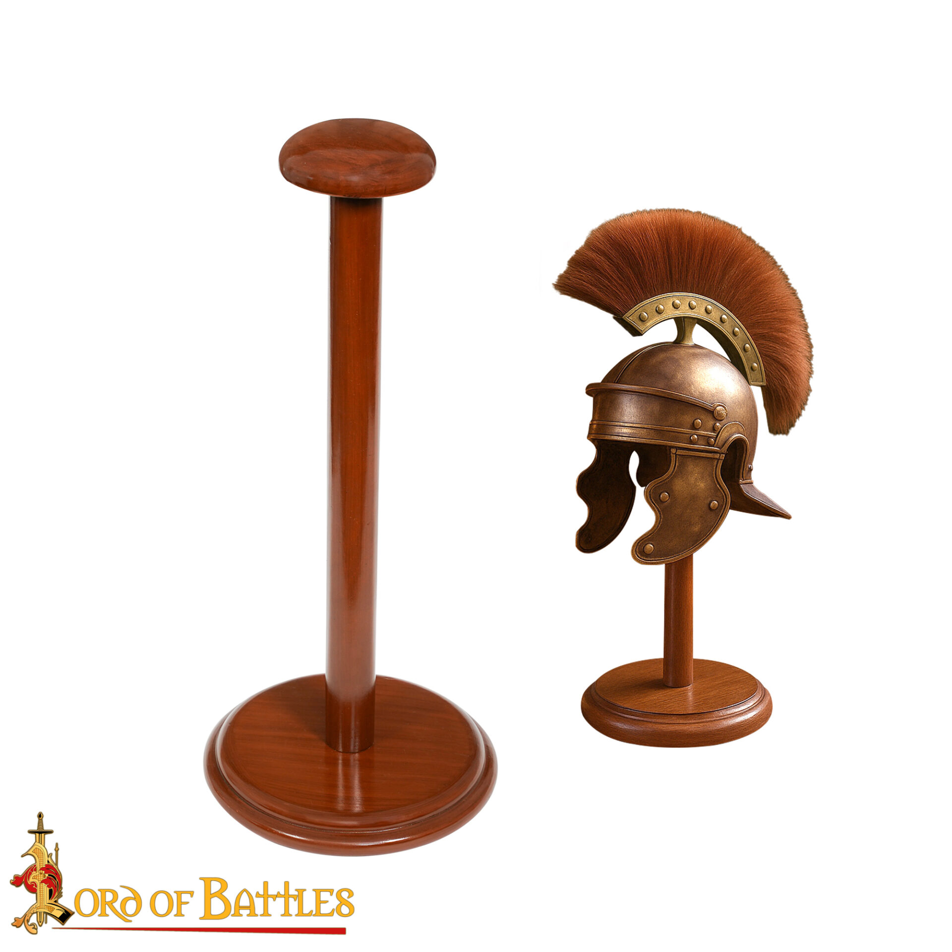 Medieval Wooden Helmet Stand