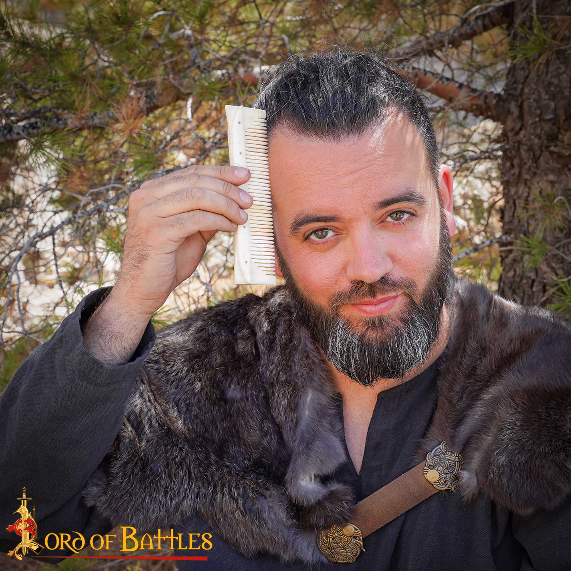 VIKING GENUINE BONE COMB-4392 1 medieval bone comb