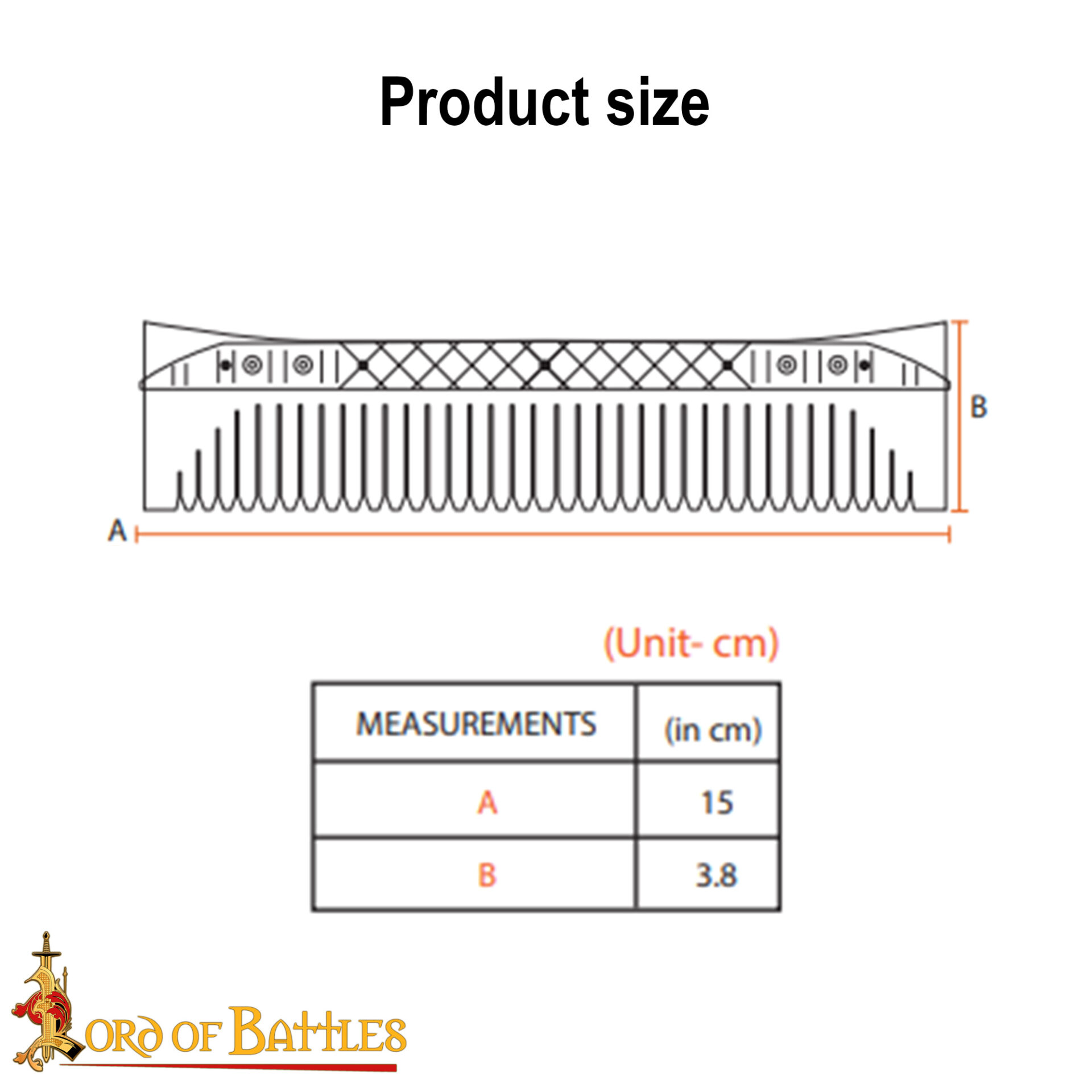 VIKING GENUINE BONE COMB-4392 2 medieval bone comb