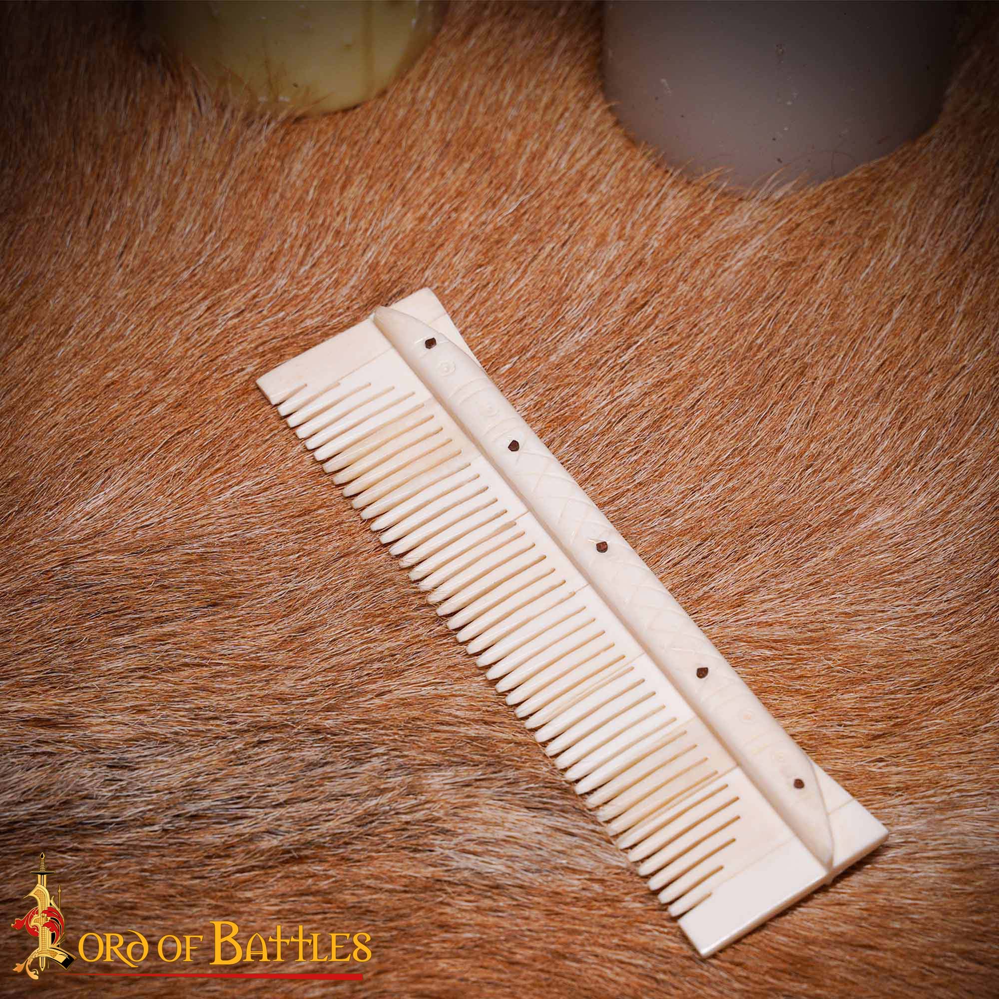 VIKING GENUINE BONE COMB-4392 medieval bone comb