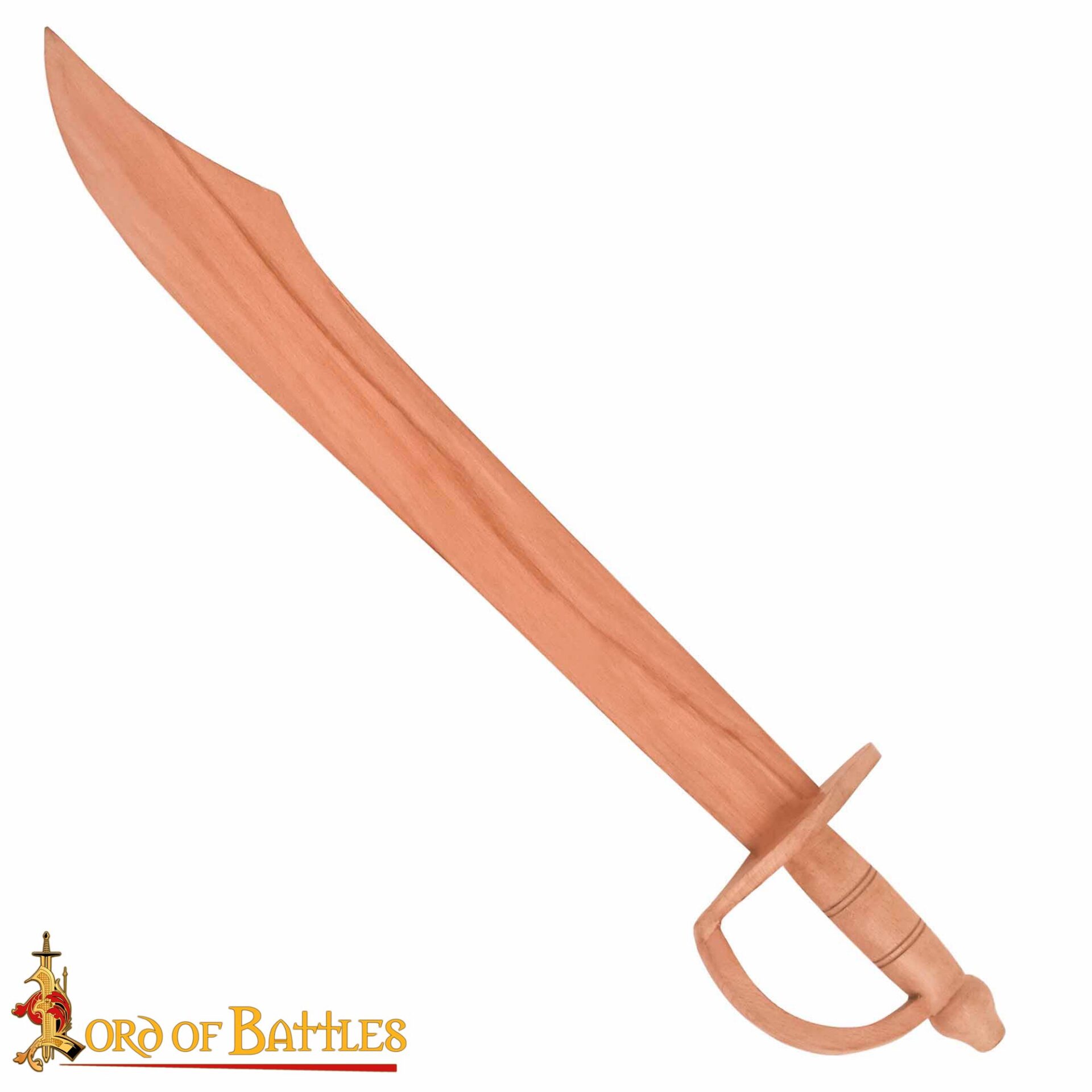 Wooden Pirate Cutlass Sword – Training Prop with Knuckle Guard Cutlass