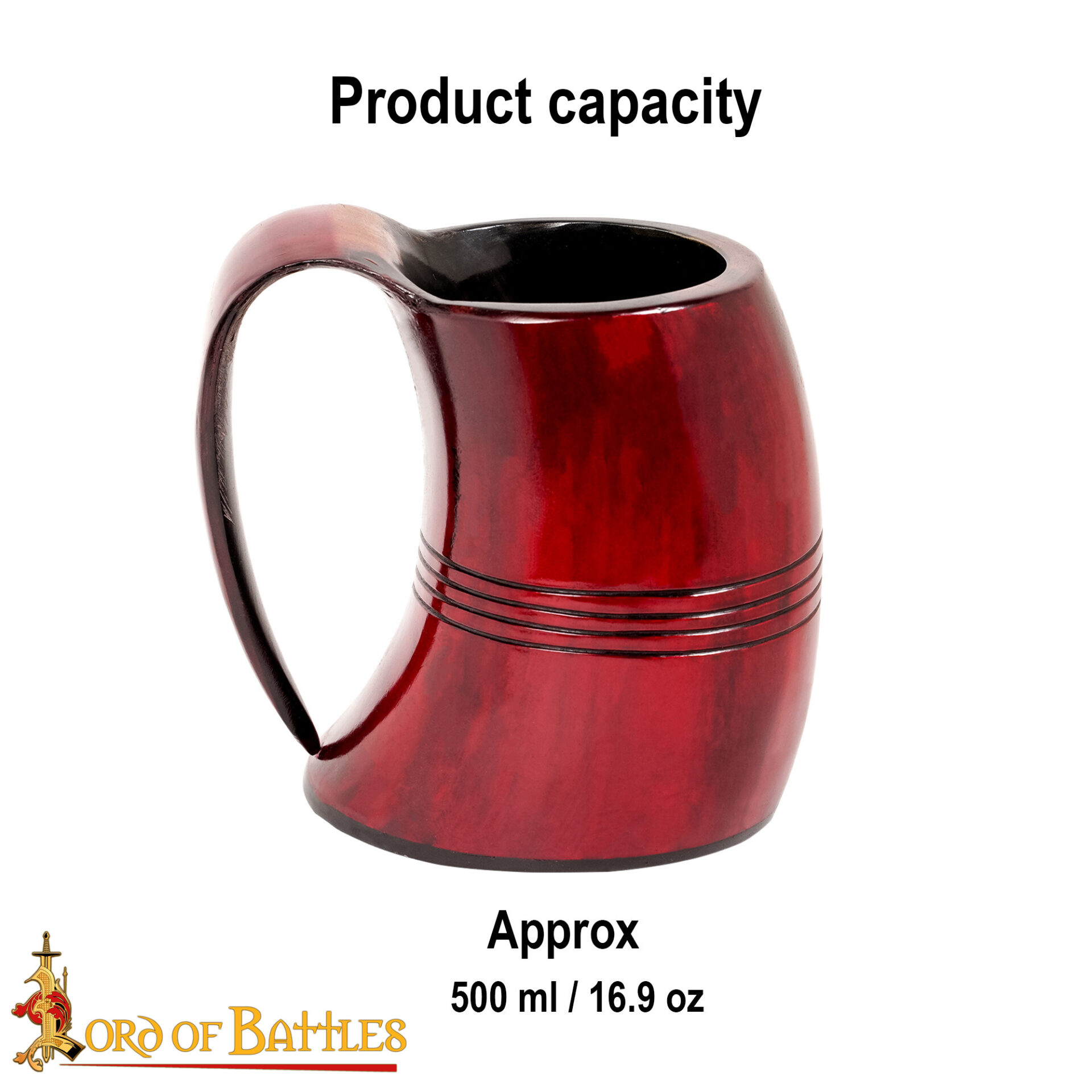 Viking Crimson Horn Tankard