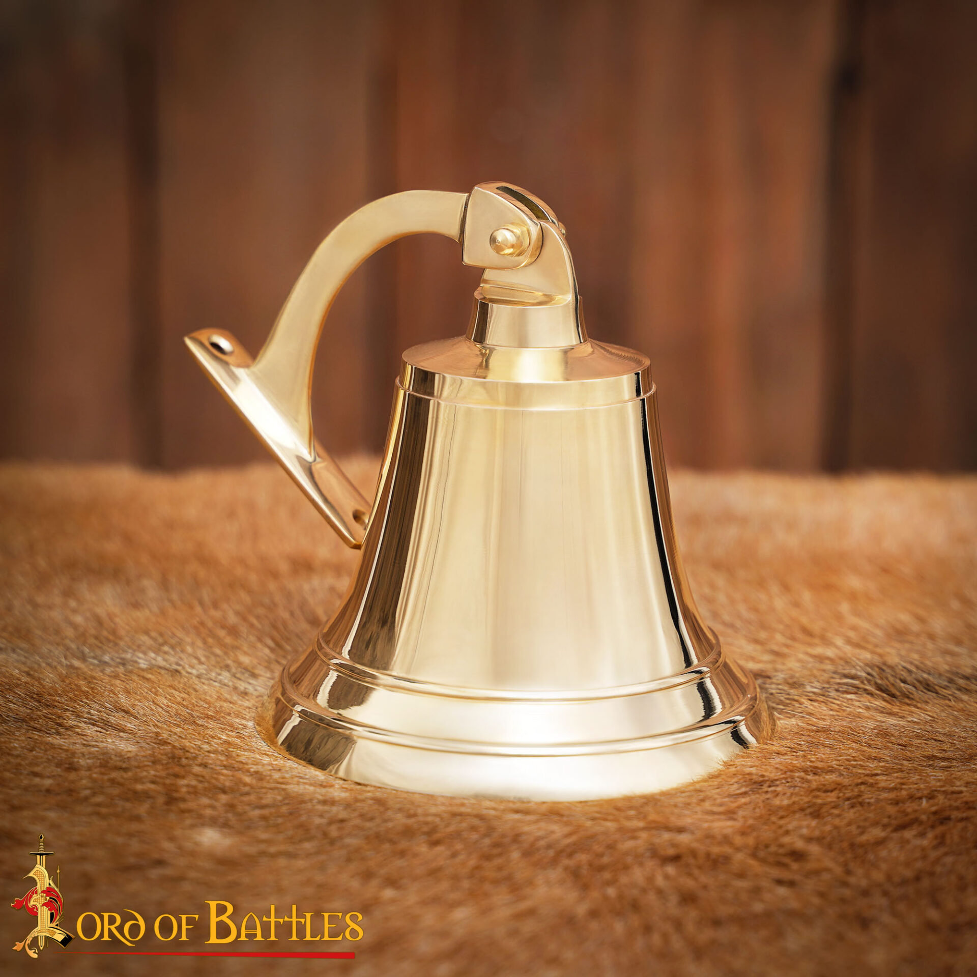 Medieval Ship Bell Handmade Pure Solid Brass Functional Accessory