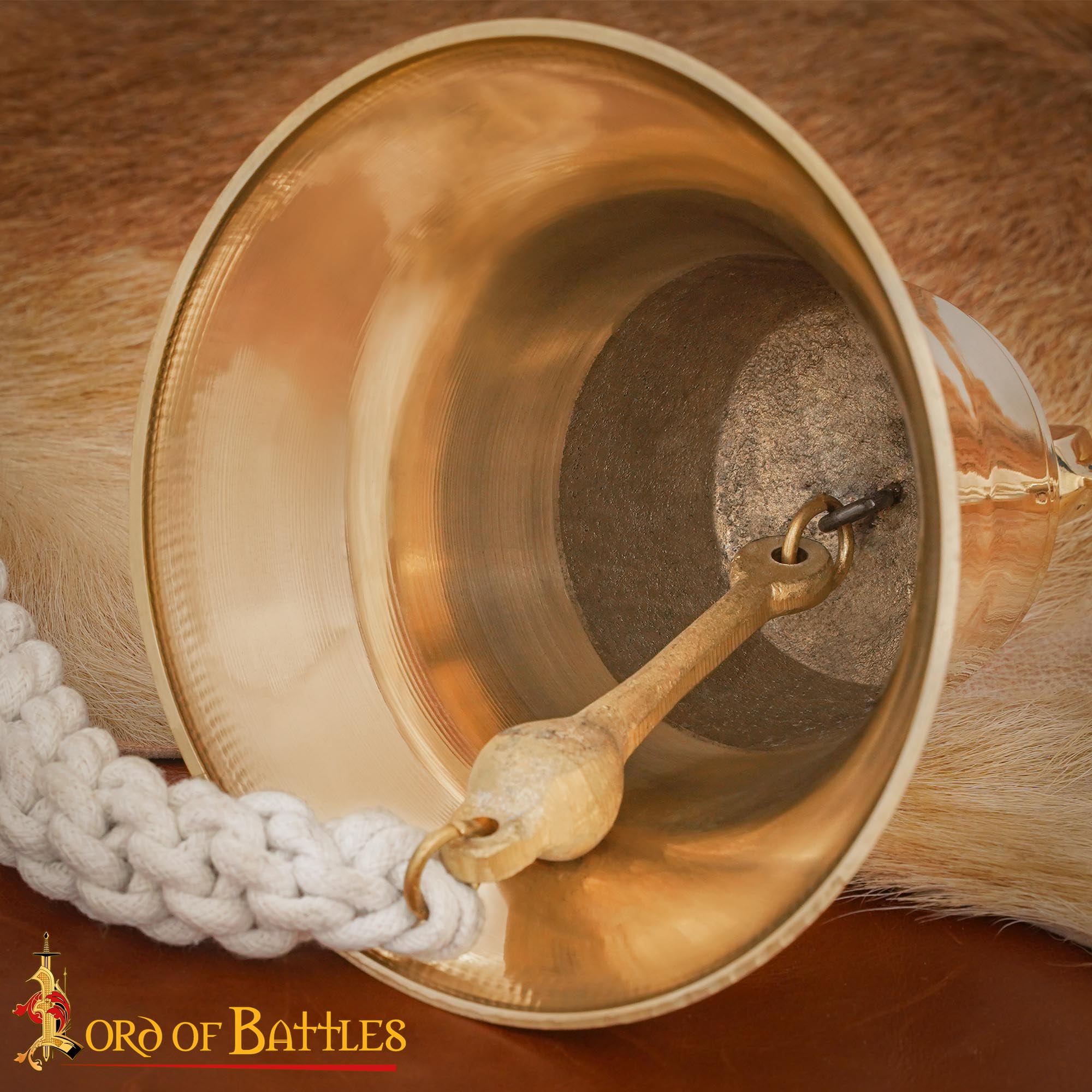 Medieval Ship Bell Handmade Pure Solid Brass Functional Accessory