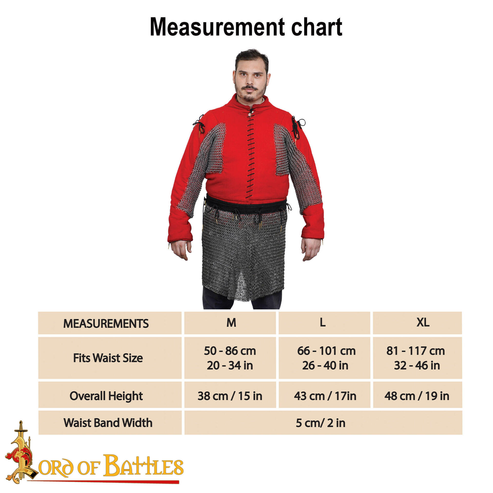 14th Century Chainmail Skirt Mild Steel Flat Ring Dome Riveted 9mm 17g-2062N 2 Medieval Chainmail Skirt