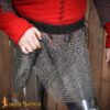 14th Century Chainmail Skirt Mild Steel Flat Ring Dome Riveted 9mm 17g-2062N 5 Medieval Chainmail Skirt