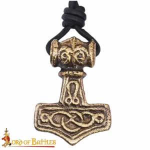 Mjolnir Pendant - Brass Thor Hammer