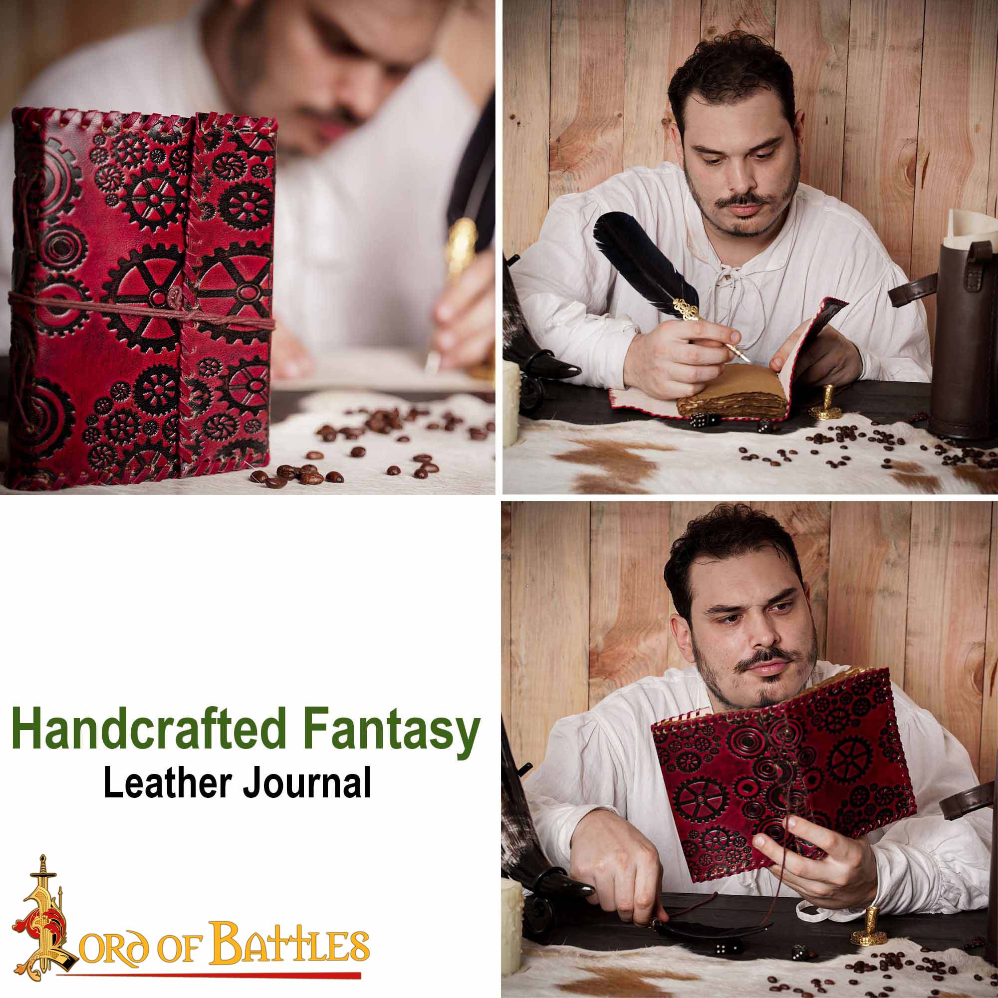 25804 pattern 2 The Steampunk Journal Handcrafted Real Leather Diary