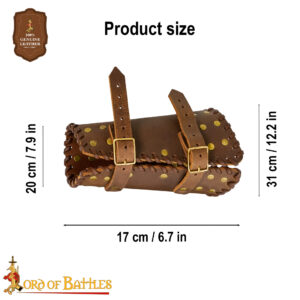 Medieval Studded Authentic Handcrafted Leather Bracers