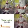 25841CBR pattern 2 Viking Warrior Leather Belt
