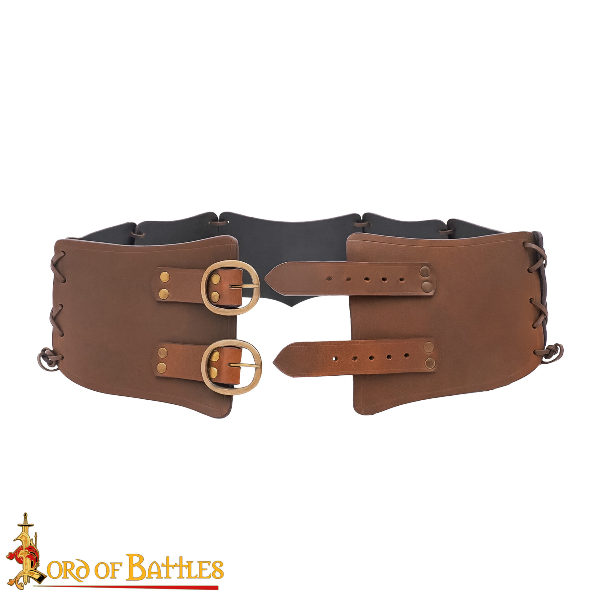 25841CBR_2 Viking Warrior Leather Belt