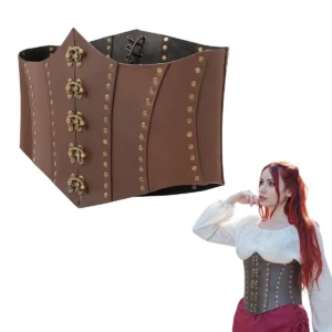 Anne Bony Handcrafted Under - bust Leather Corset