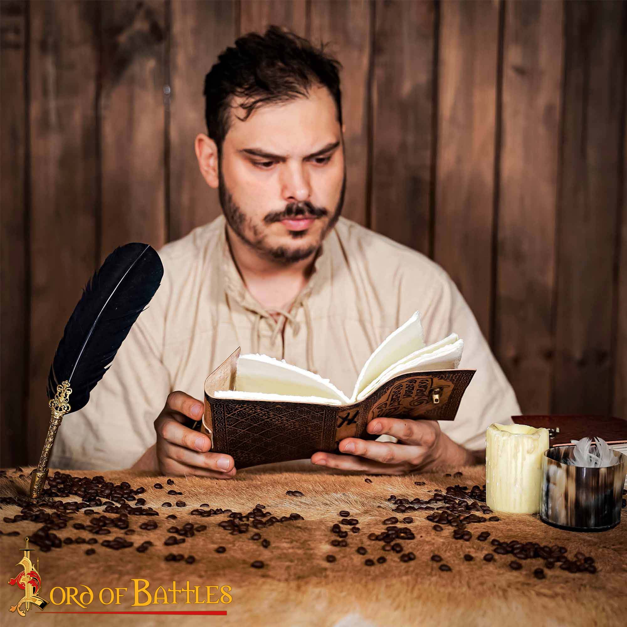 25886_ (7) Medieval Journal Handcrafted Real Leather Diary