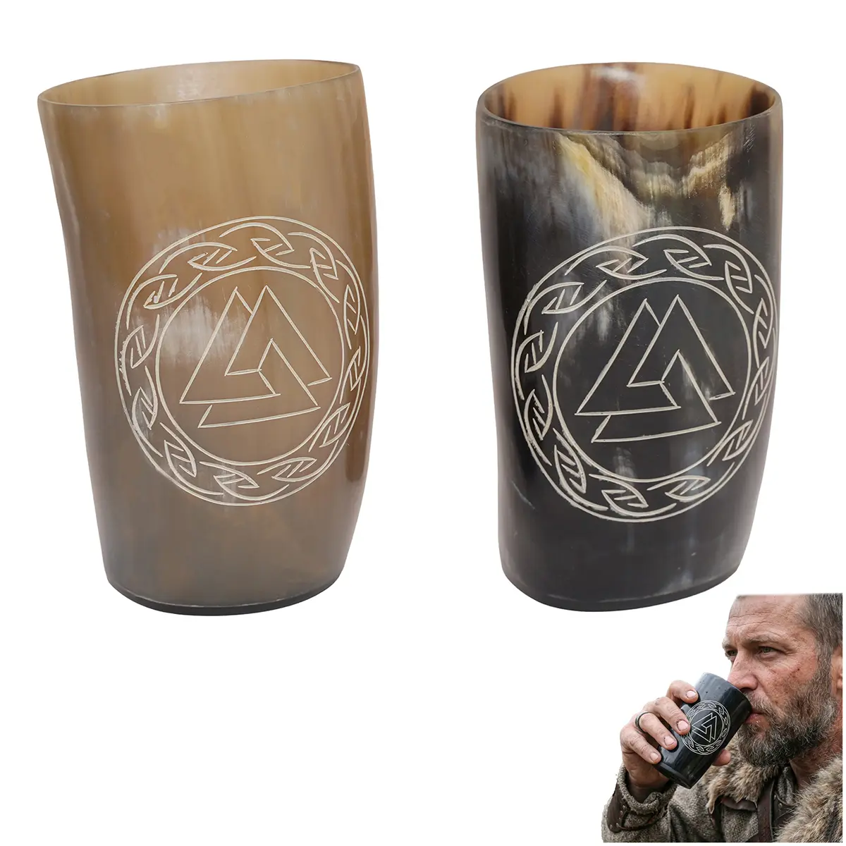 25915-2PCS-Featured-Ai Viking Valknut Horn Tumbler