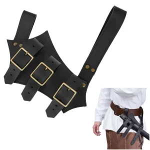 Triple Buckle Leather Frog