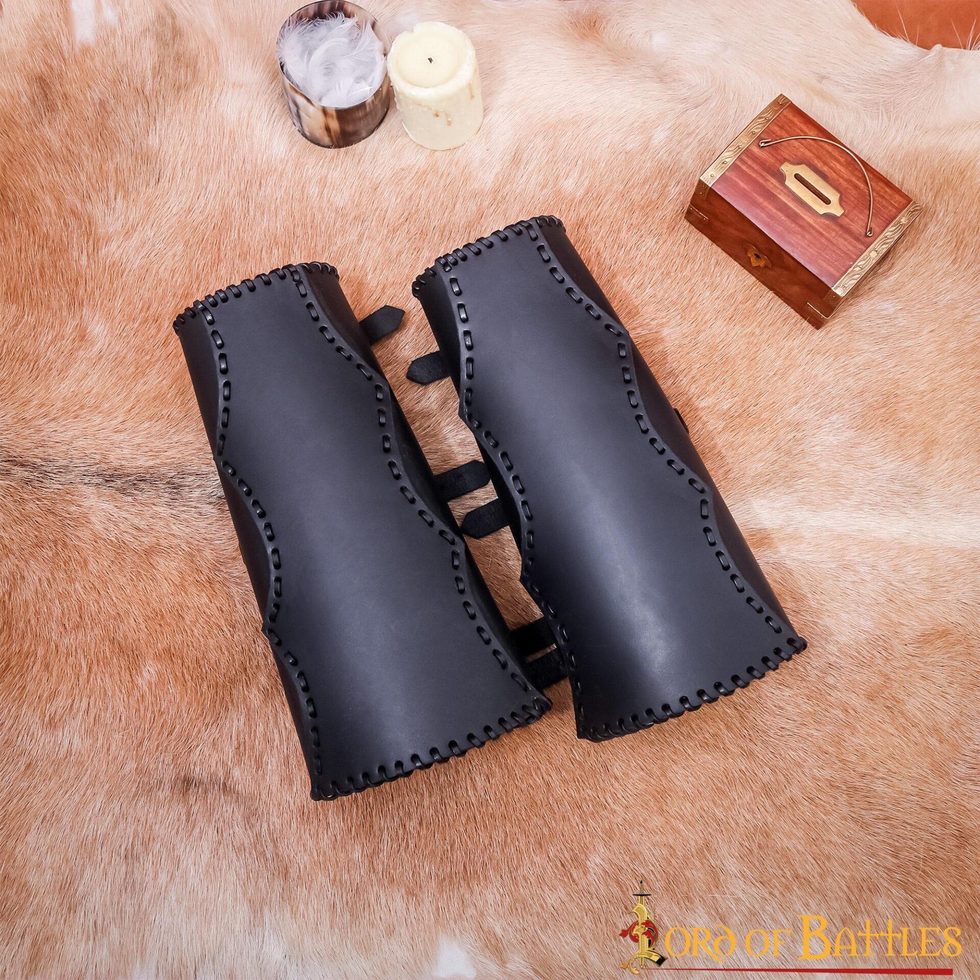 4-84-1 Leather Greaves