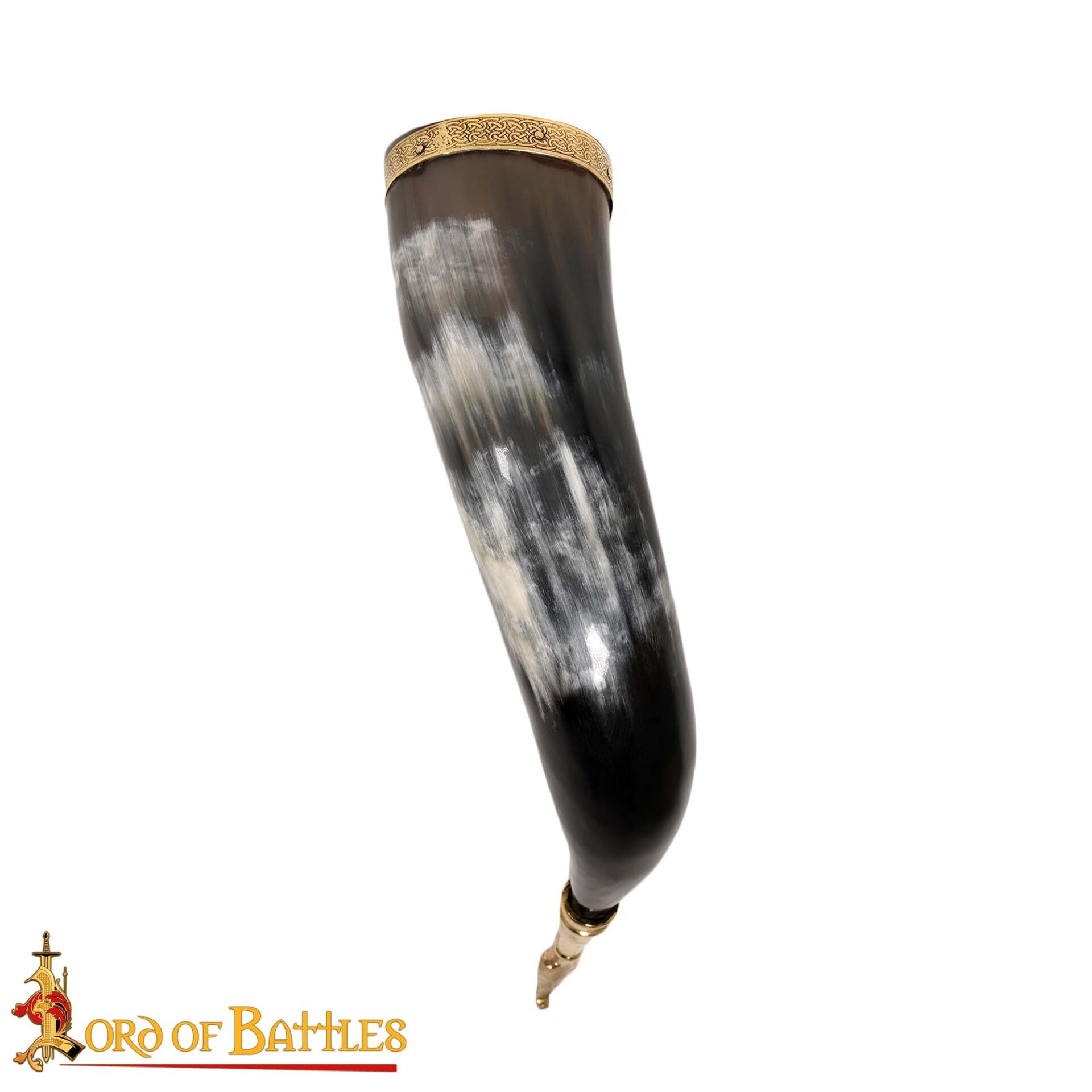 4230_ (2) Medieval Viking Drinking Horn