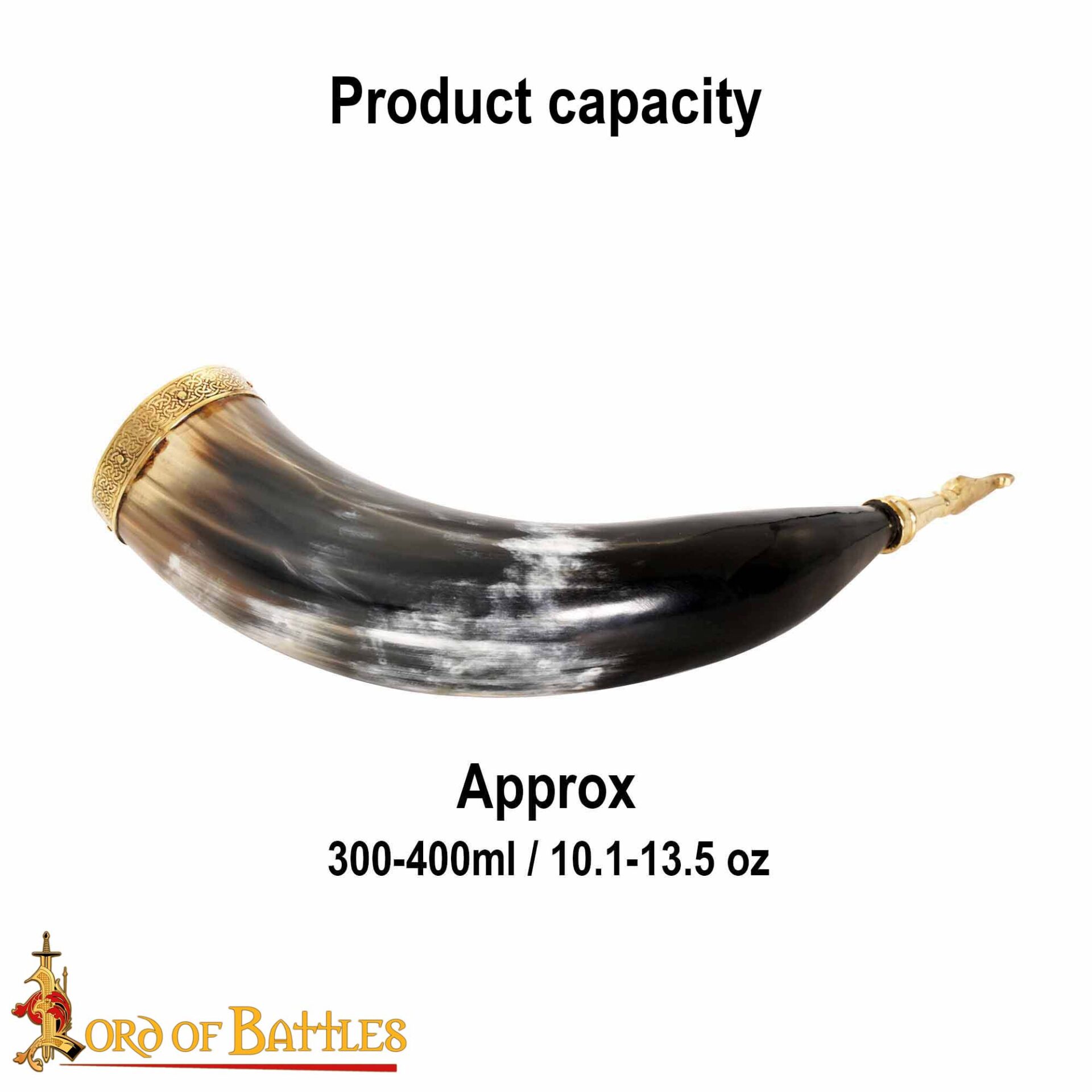 4230_ (3) Medieval Viking Drinking Horn