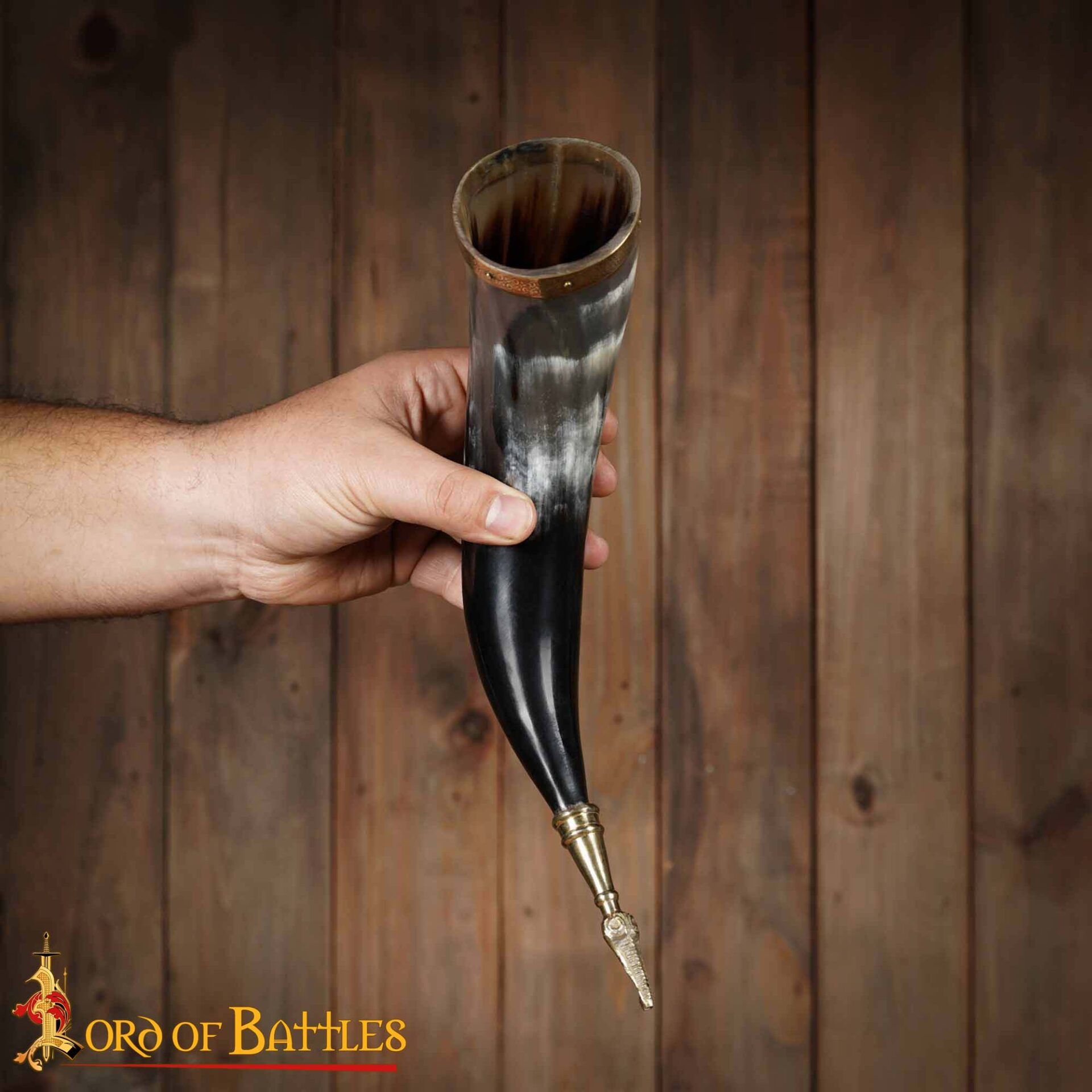 4230_ (5) Medieval Viking Drinking Horn