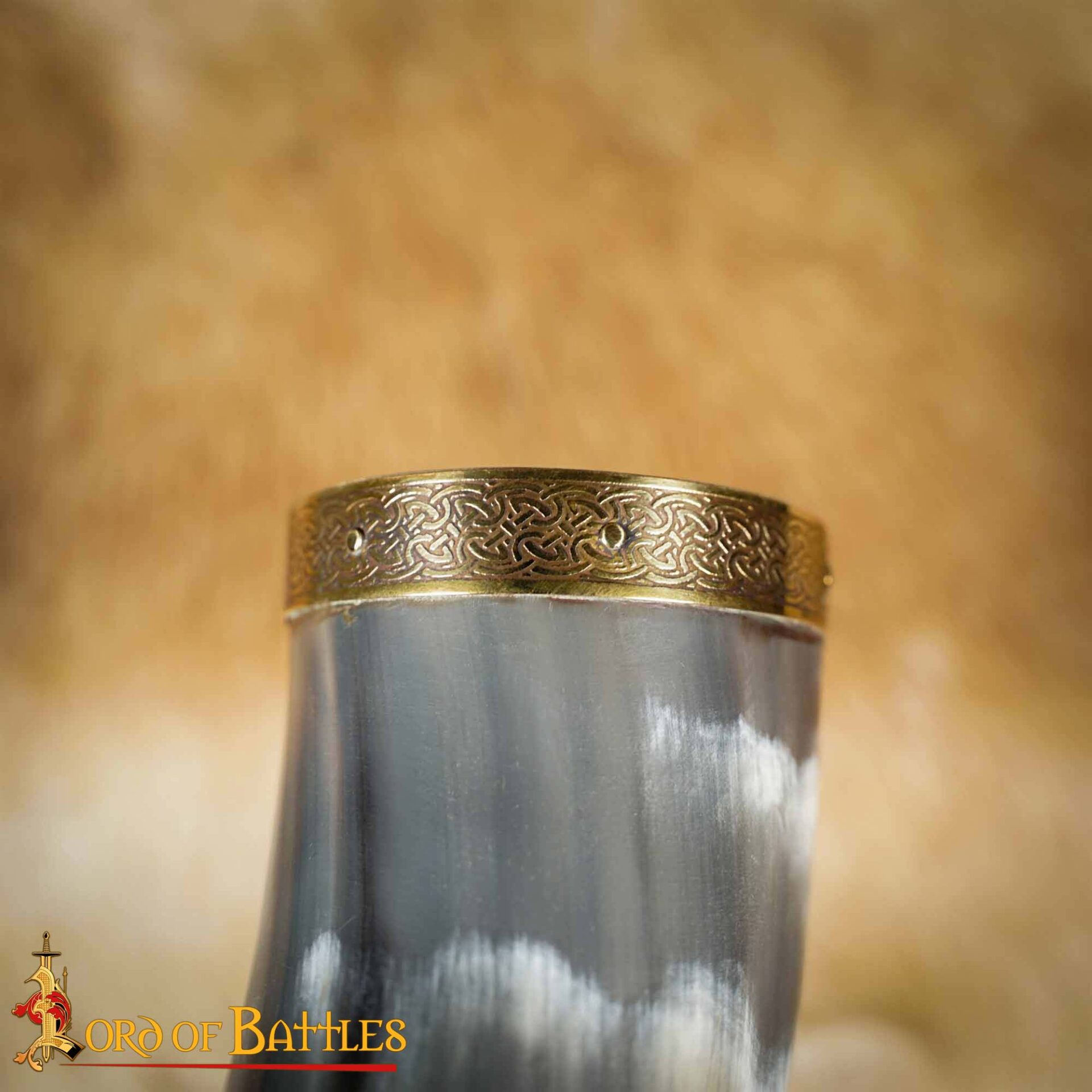 4230_ (7) Medieval Viking Drinking Horn