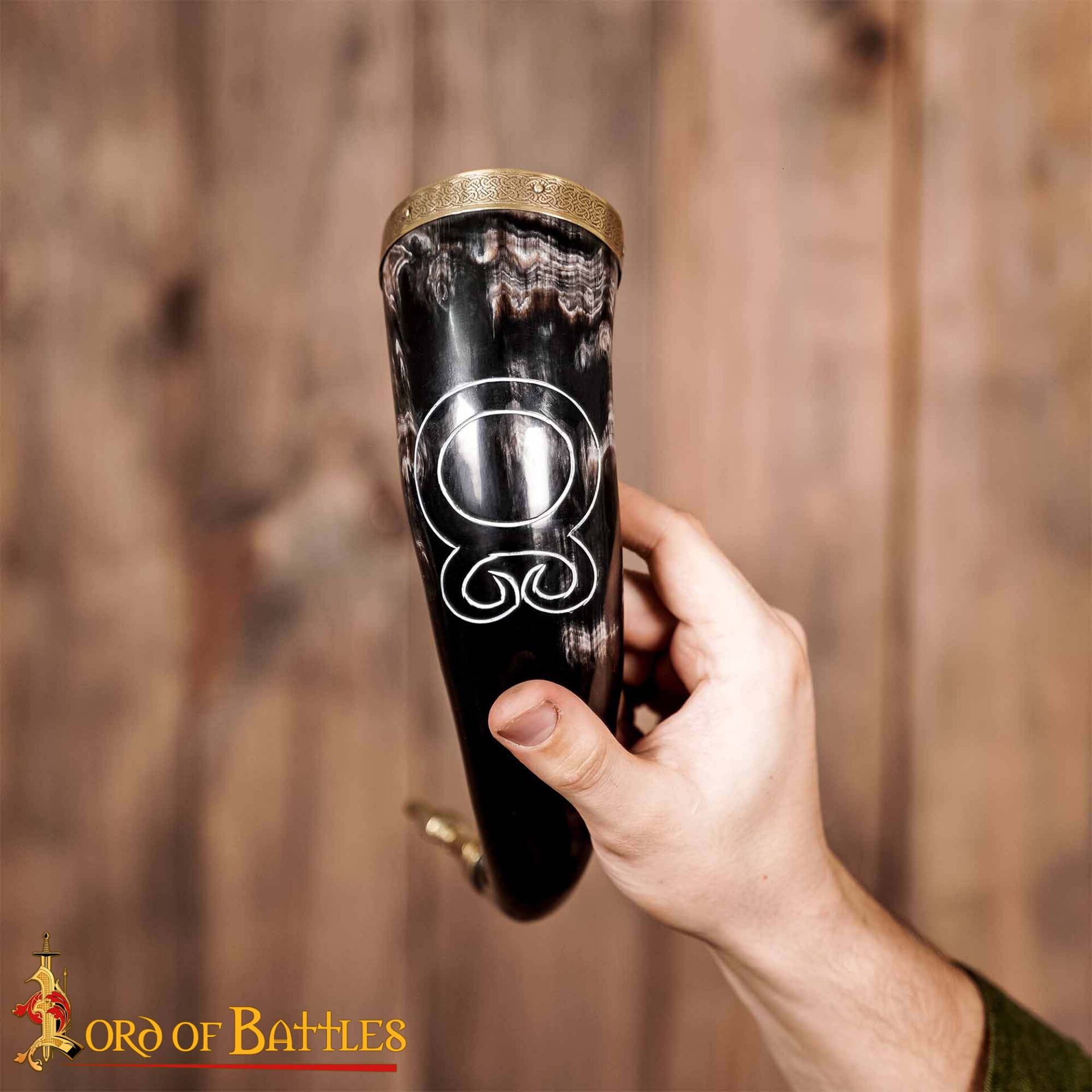 Viking drinking horn