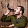 Viking drinking horn