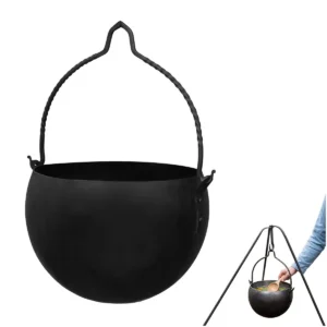campfire iron cauldron