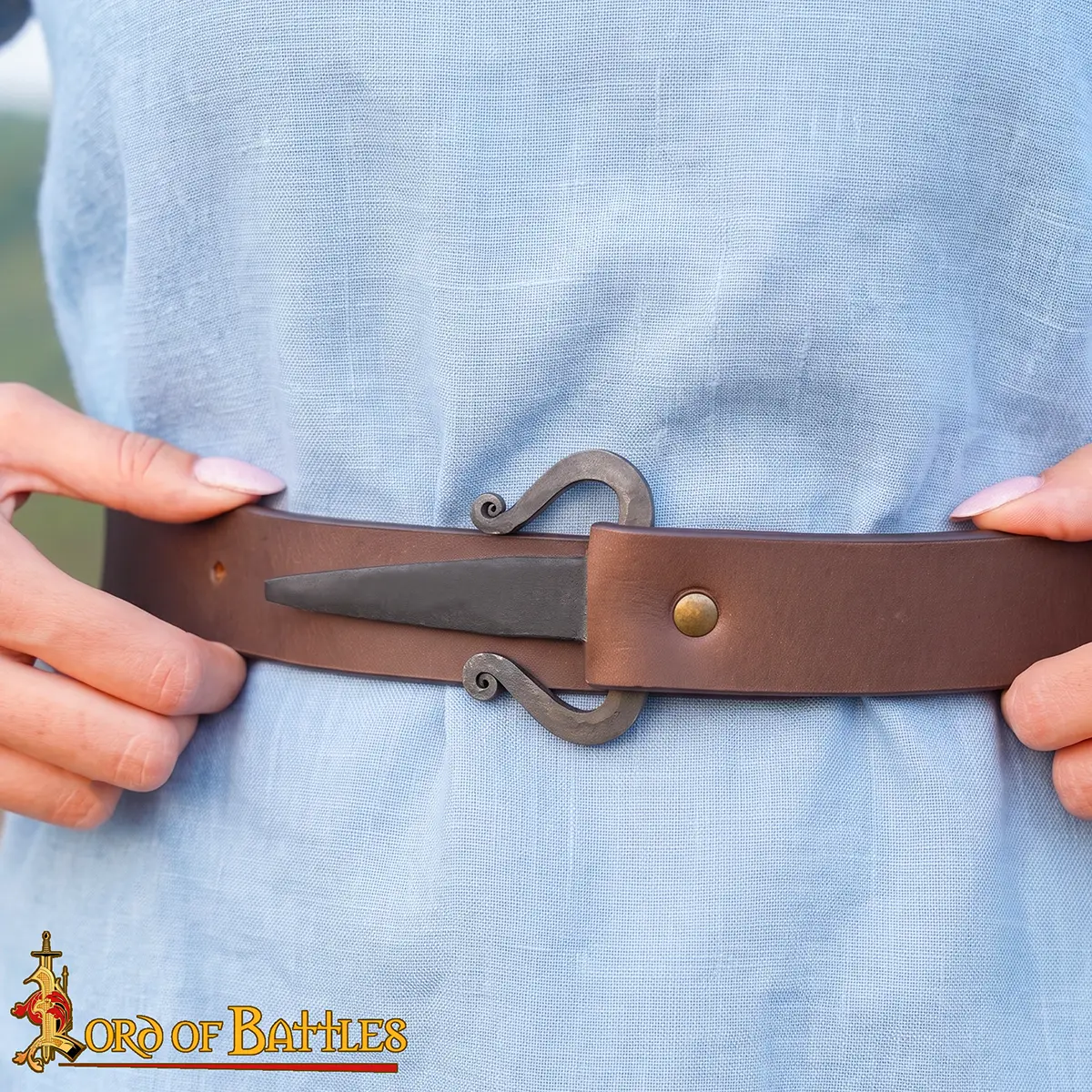 Iron Celtic Belt Hook - Hand Forged La Tène Belt Buckle - Image 2