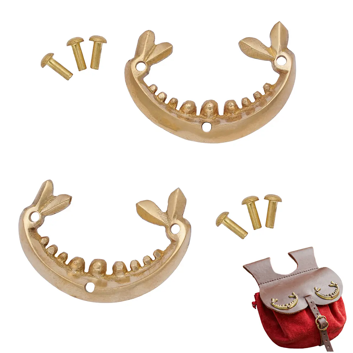 Brass Crescent moon decoration