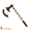 9th Century Viking Hand Axe Forged Iron Head with Ash Wood Handle and Leather Sheath-60569-ASH 3 Hand Forged Viking Axe