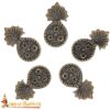 Antique Brass Belt Mounts