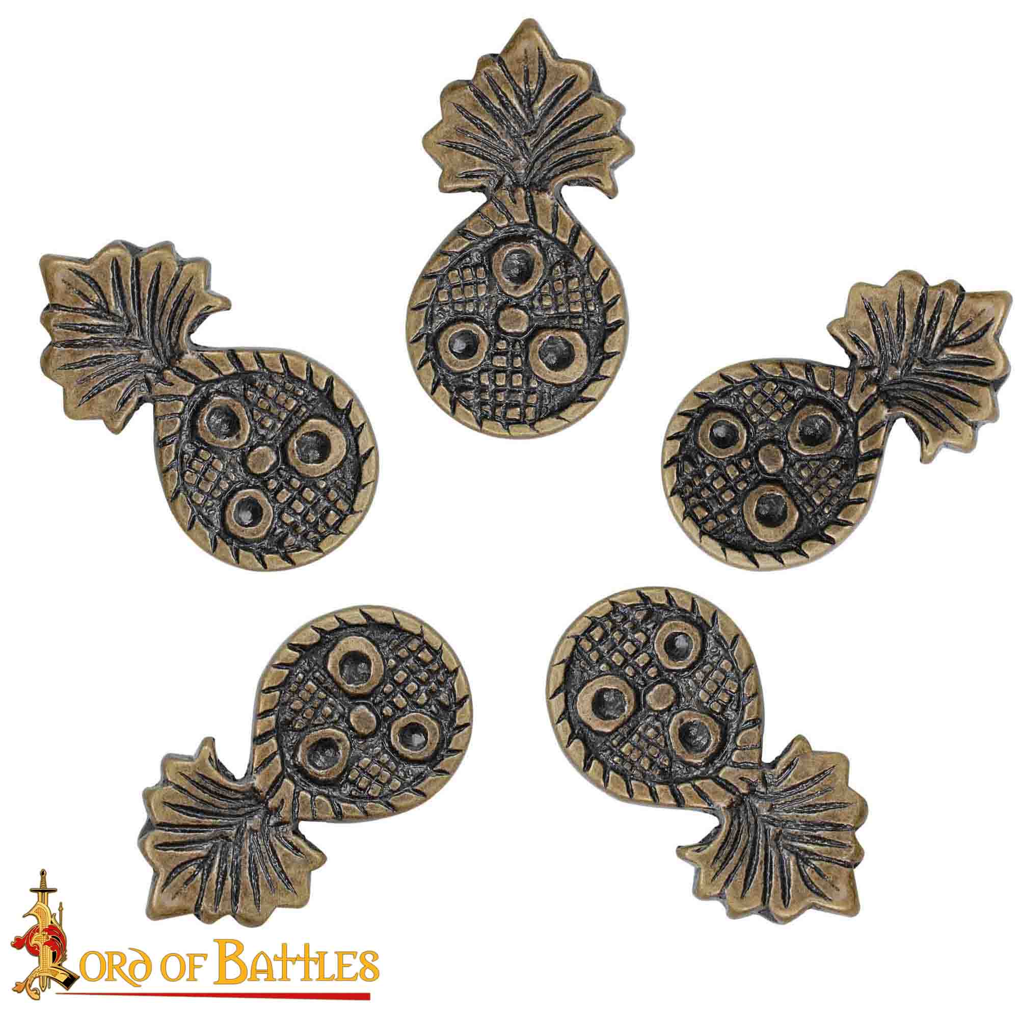 Antique Brass Belt Mounts