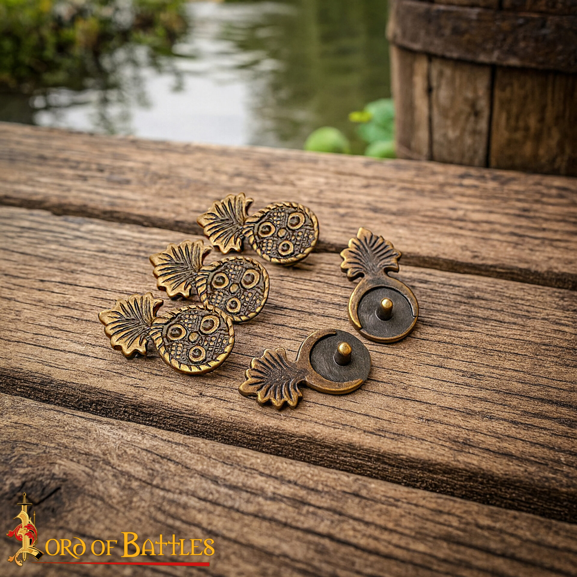 Antique Brass Belt Mounts