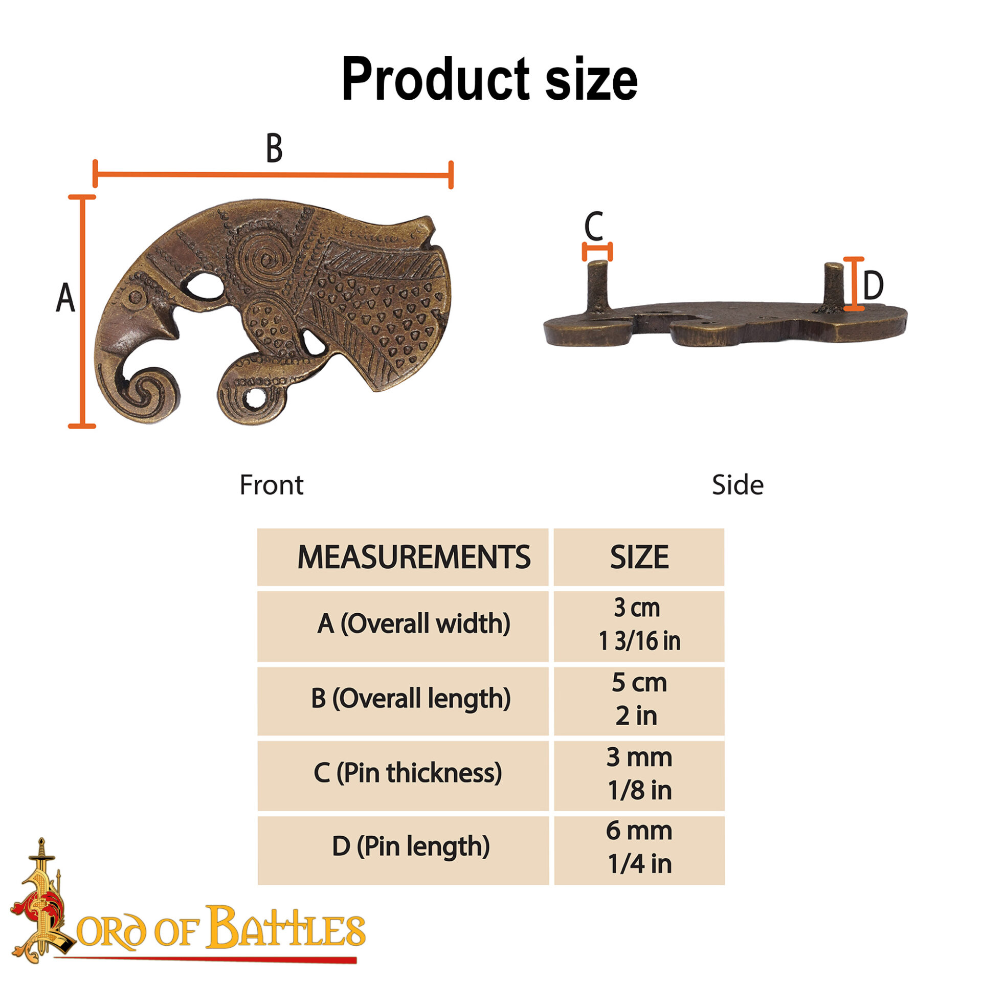 Antique Brass Odin’s Raven Mounts - 25350 2 Raven Mounts