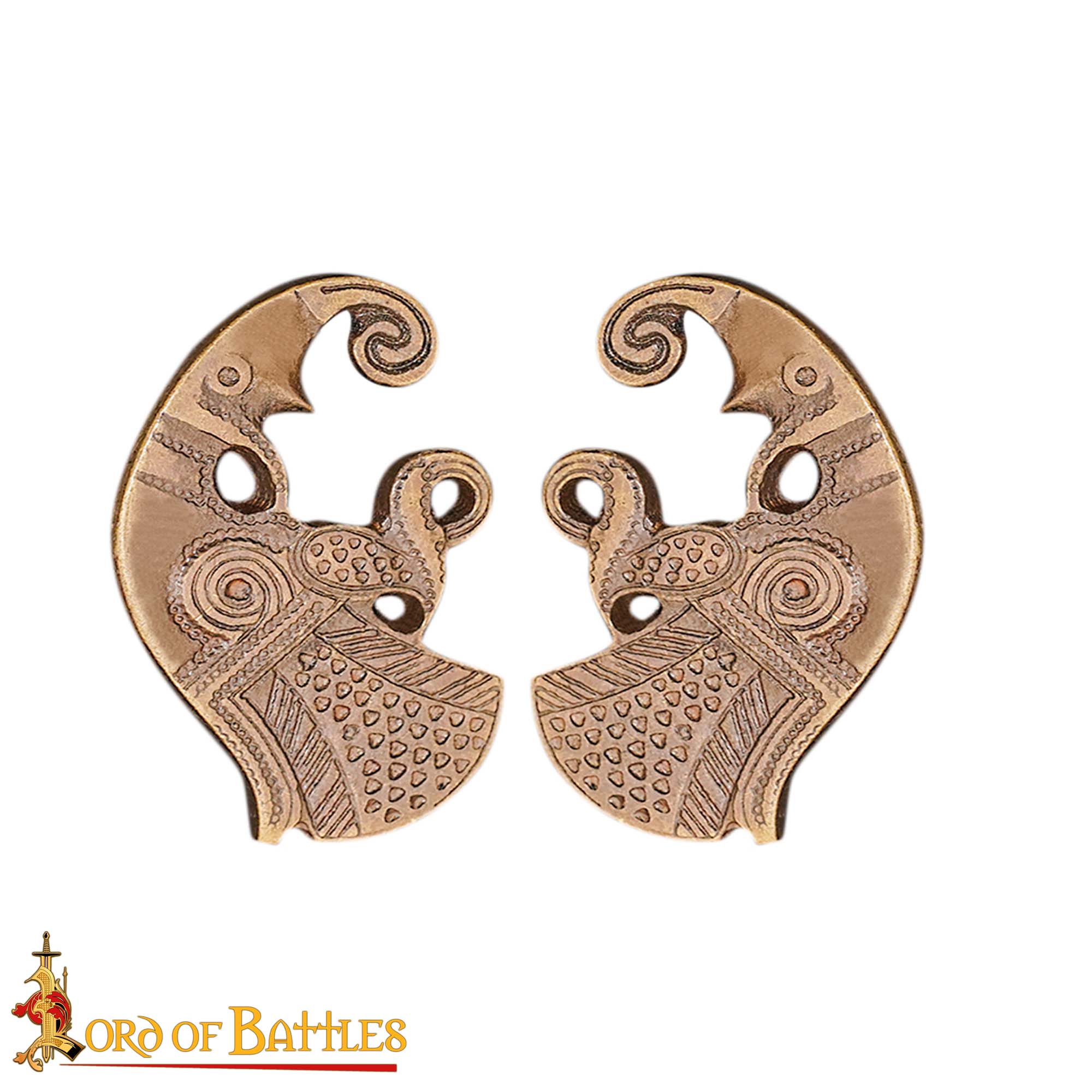 Antique Brass Odin’s Raven Mounts - 25350 3 Raven Mounts