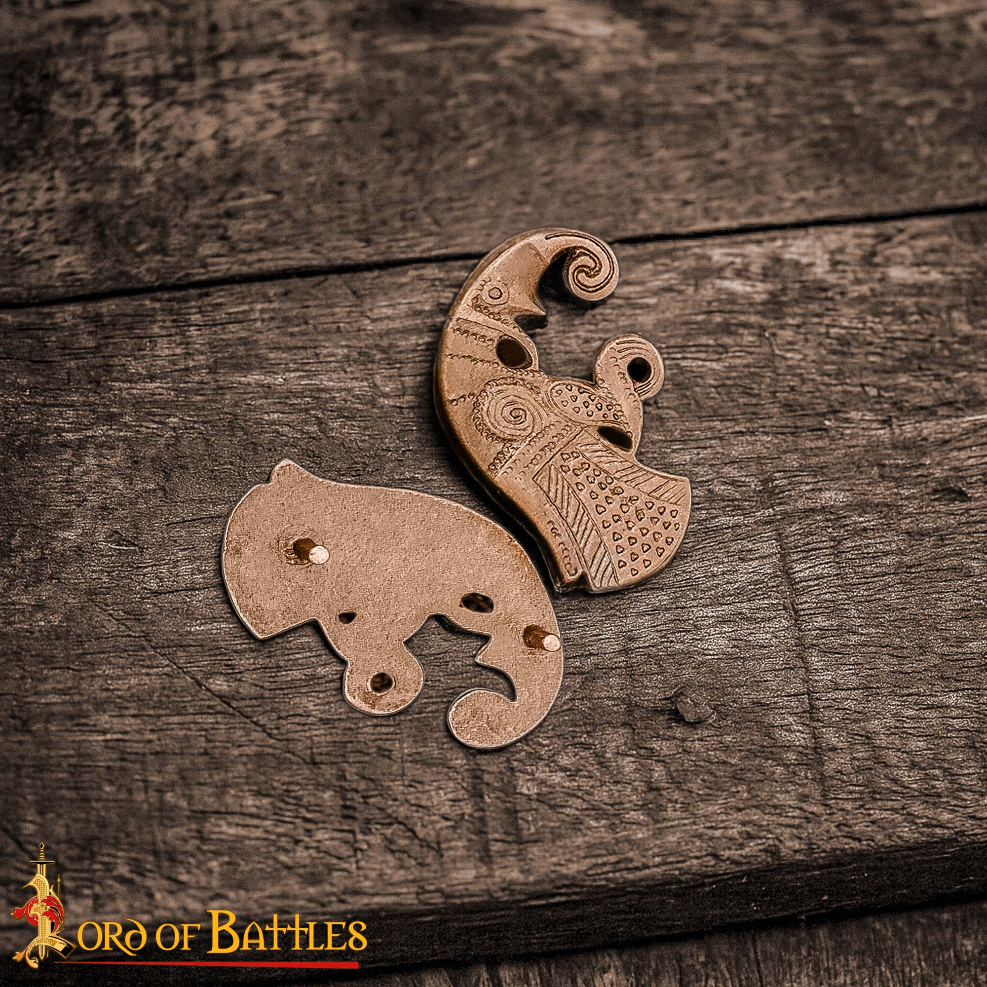 Antique Brass Odin’s Raven Mounts - 25350 5 Raven Mounts