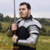 Medieval Arms Armour Set with Asymmetrical Pauldron Steel Armor - 9453P18 4 Armour Set