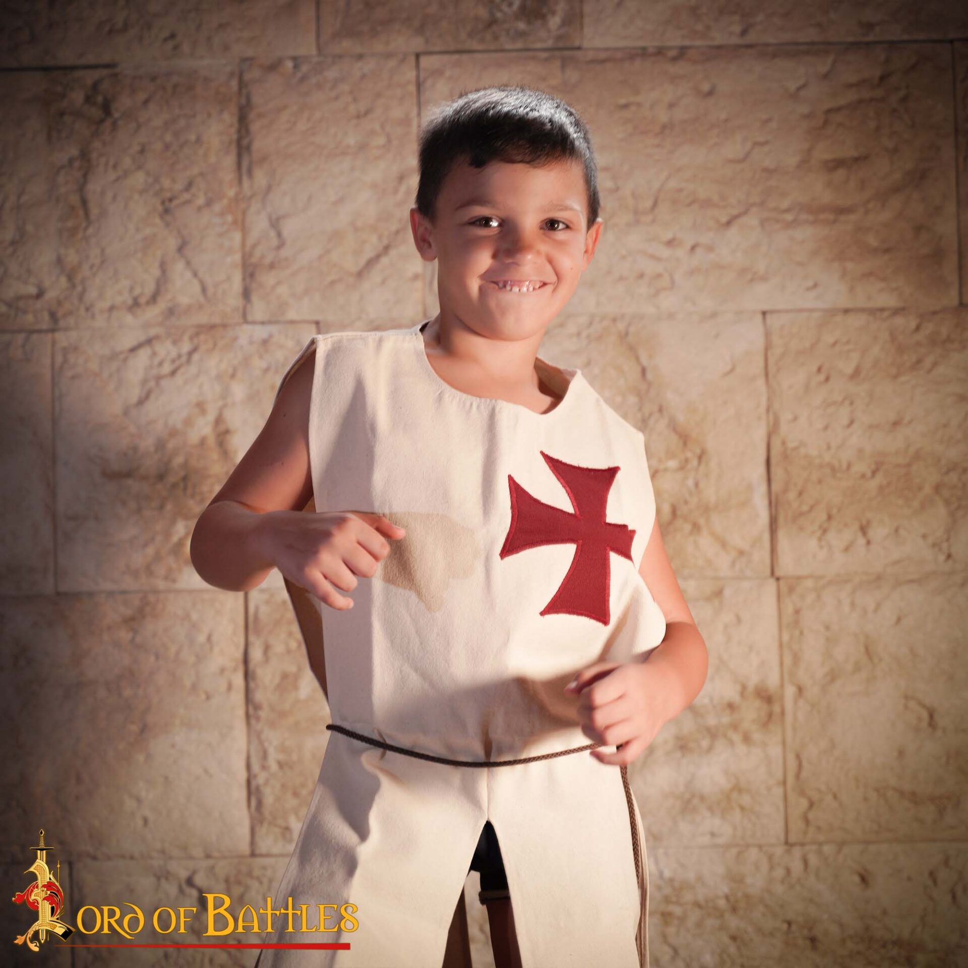 Medieval Kids Tabard-25367 1 Medieval Templar Cotton Surcoat Tabard for Juniors